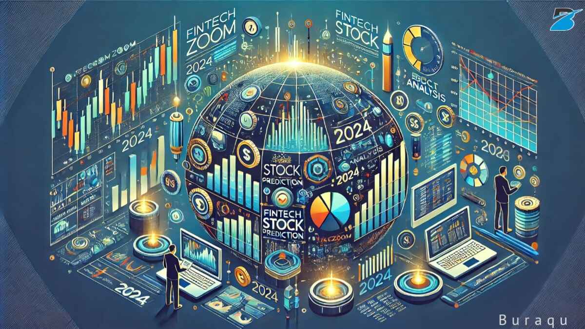 Illustration depicting FintechZoom GME stock prediction analysis, highlighting expert insights, market trends, and investment strategies tailored for investors