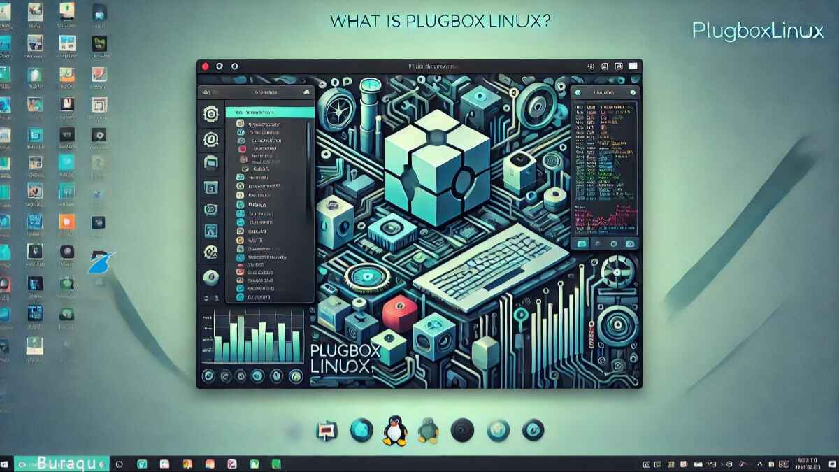 Image illustrating the features and capabilities of PlugboxLinux, an efficient and user-friendly operating system.