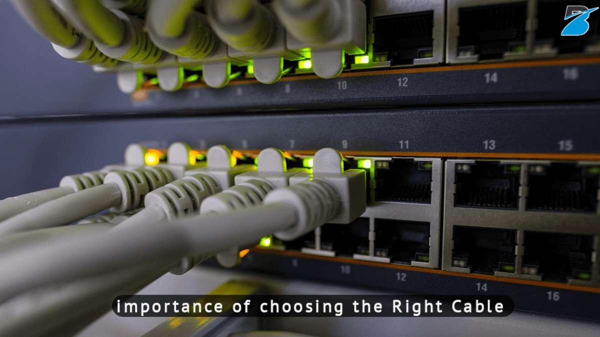 Graphic illustrating the importance of choosing the right Ethernet cable, including Cat6a, for optimal internet performance